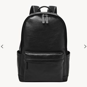 Men’s fossil leather backpack